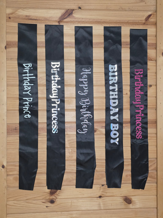 Custom Birthday Sash