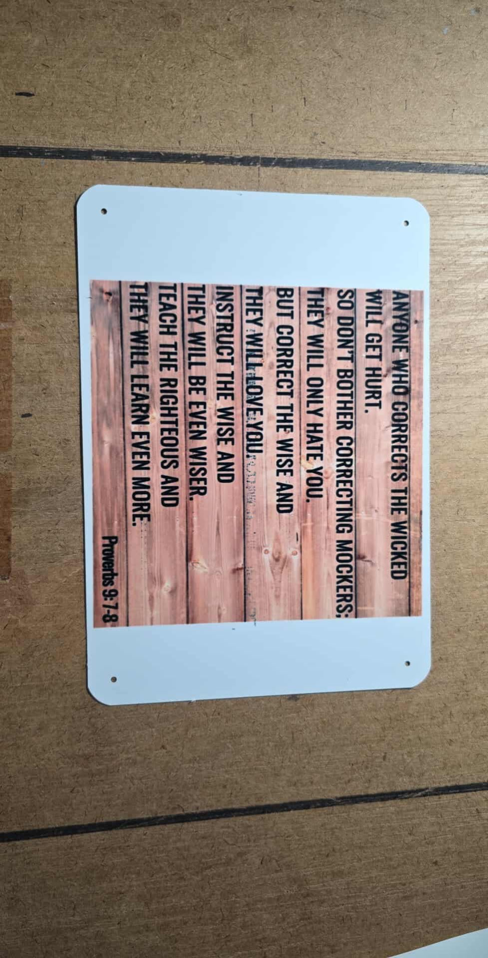 Metal Wall Sign