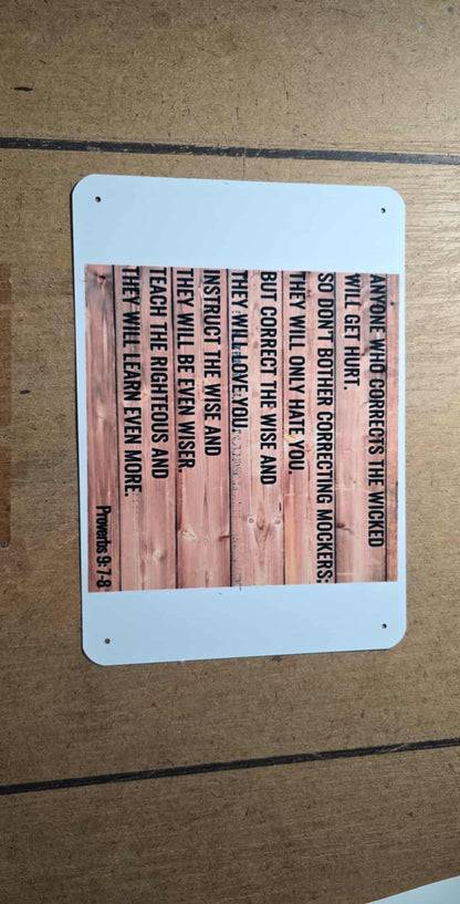 Metal Wall Sign